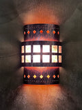 Wall Sconce - WSA-CUT OUT 8-HAMMERED